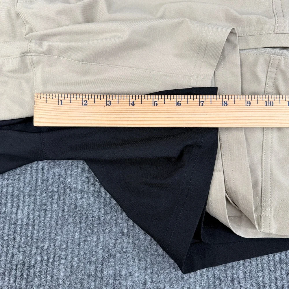 Chaps Mens Everyday Performance Cargo Shorts 42 Lot of 2 Black Khaki CM15SH465W